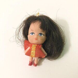 Vtg 1970s Wee Wuvables  Necklace Doll Liddle Kiddles Clone Missing Chain